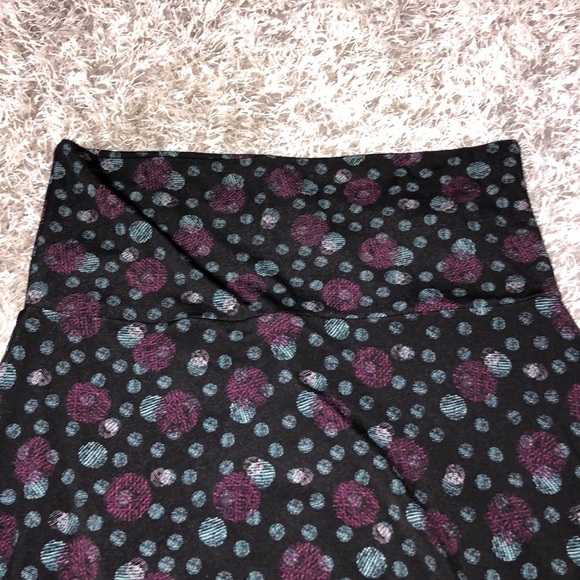 LulaRoe Black pink teal skirt. Small - Picture 2 of 4